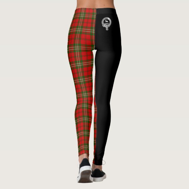 Clan Scott Crest & Tartan Leggings (Back)
