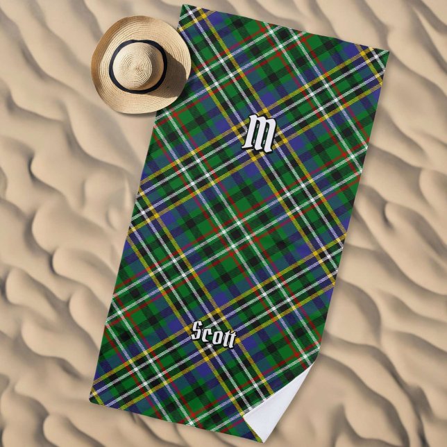 Clan Scott Green Tartan Beach Towel (Creator Uploaded)