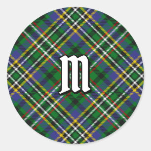 Clan Scott Green Tartan Classic Round Sticker