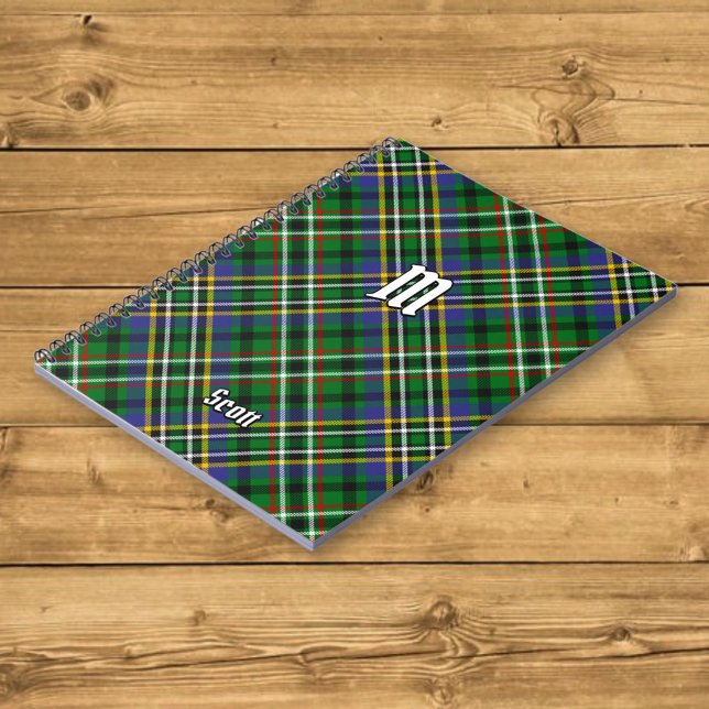 Clan Scott Green Tartan Notebook (Creator Uploaded)