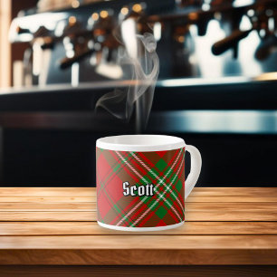 Clan Scott Red Tartan Espresso Cup