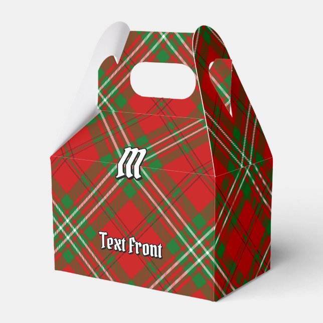 Clan Scott Red Tartan Favour Box (Front Side)