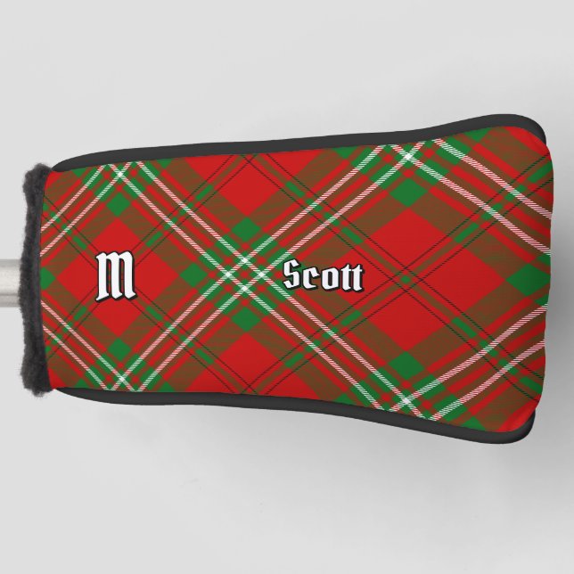 Clan Scott Red Tartan Golf Head Cover (Front)