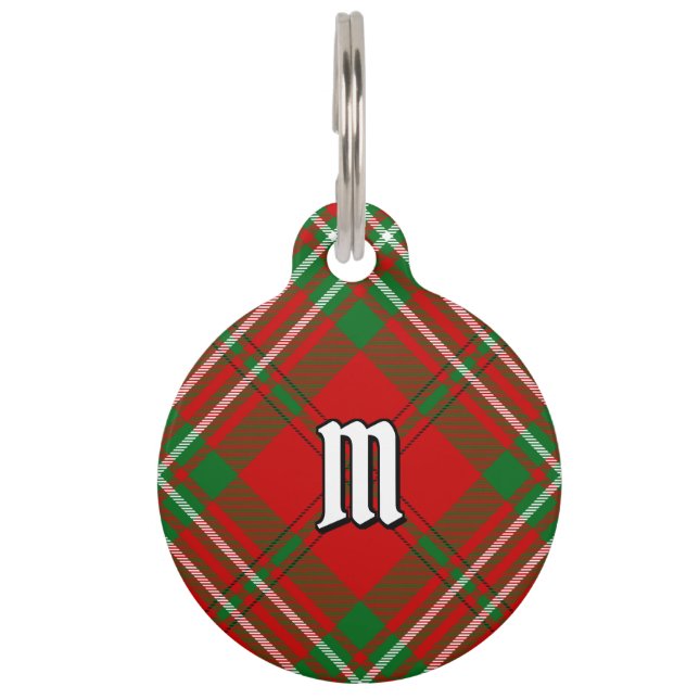 Clan Scott Red Tartan Pet ID Tag (Front)