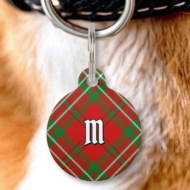 Clan Scott Red Tartan Pet ID Tag (Creator Uploaded)