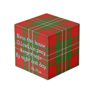 Clan Scott Tartan House Blessing Cube