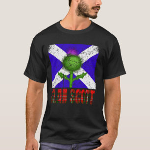 Clan Scott Tartan Scottish Family Name Scotland Pr T-Shirt