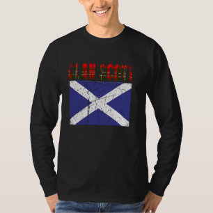 Clan Scott Tartan Scottish Family Name Scotland Pr T-Shirt