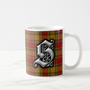 Clan Scrymgeour Classic Letter S Monogram Tartan Coffee Mug