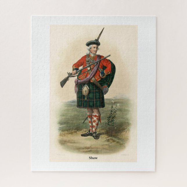 Clan Shaw Jigsaw Puzzle (Vertical)