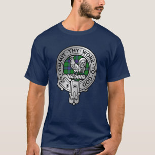 Clan Sinclair Crest & Hunting Tartan T-Shirt