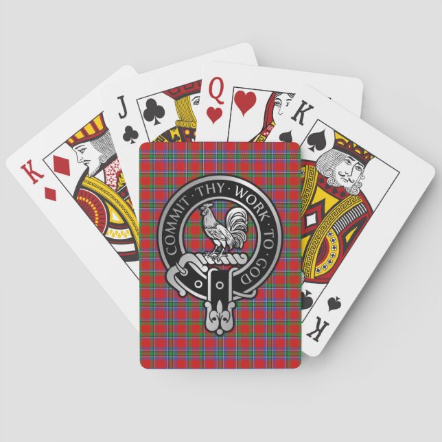 Clan Sinclair Crest & Tartan Bicycle Playing Cards (Back)