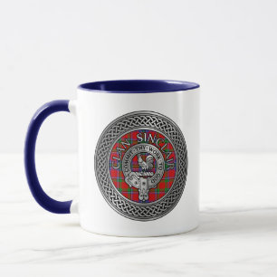Clan Sinclair Crest & Tartan Knot Mug
