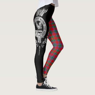 Clan Sinclair Crest & Tartan Leggings