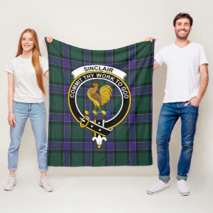 Clan Sinclair Hunting Modern Tartan Plaid Fleece Blanket