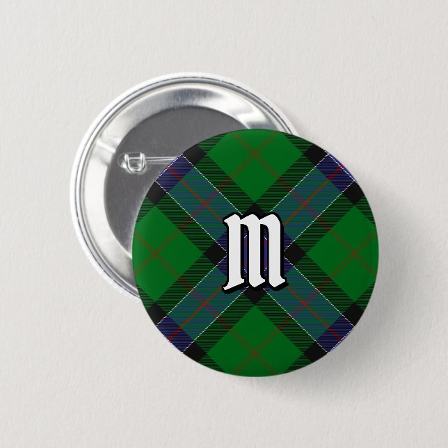 Clan Sinclair Hunting Tartan 6 Cm Round Badge (Front & Back)