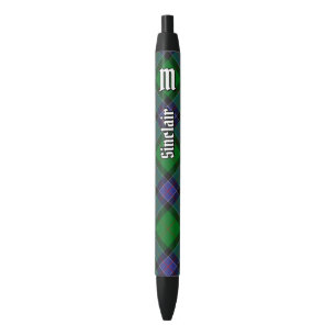 Clan Sinclair Hunting Tartan Black Ink Pen