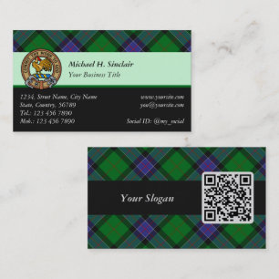 Clan Sinclair Hunting Tartan Business Card