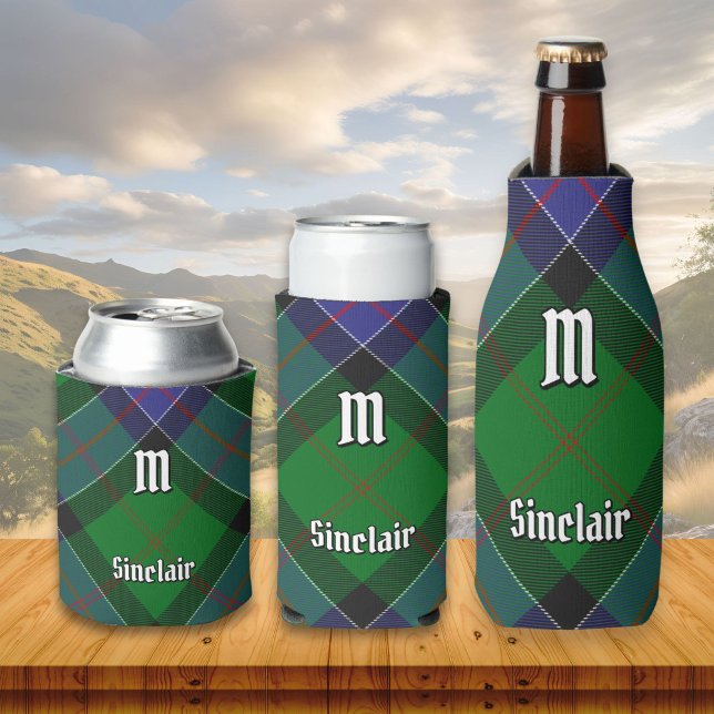 Clan Sinclair Hunting Tartan Can Cooler (Creator Uploaded)