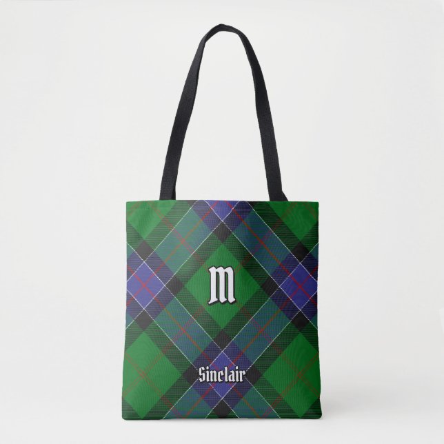 Clan Sinclair Hunting Tartan Tote Bag (Front)