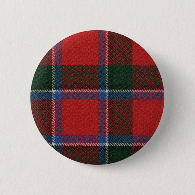Clan Sinclair Tartan Button (Front)