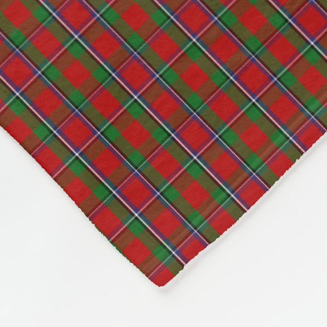 Clan Sinclair Tartan Fleece Blanket (Corner)