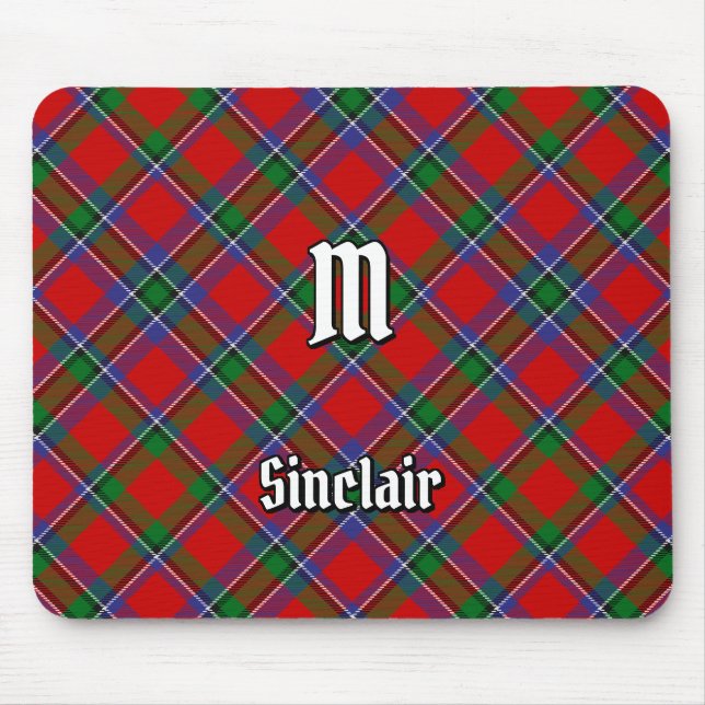 Clan Sinclair Tartan Mouse Mat (Front)