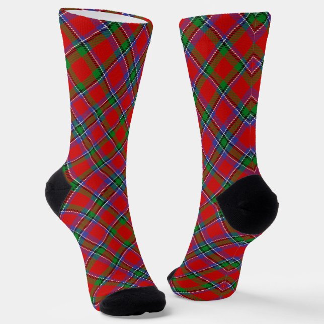 Clan Sinclair Tartan Socks (Angled)