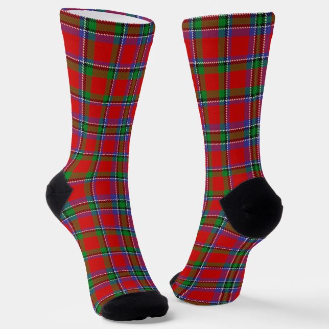 Clan Sinclair Tartan Socks (Angled)