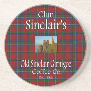 Clan Sinclair's Old Sinclair Girnigoe Coffee Co. Coaster