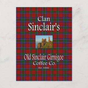 Clan Sinclair's Old Sinclair Girnigoe Coffee Co. Postcard