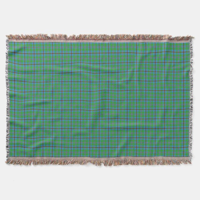 Clan Snodgrass Tartan Throw Blanket (Front)
