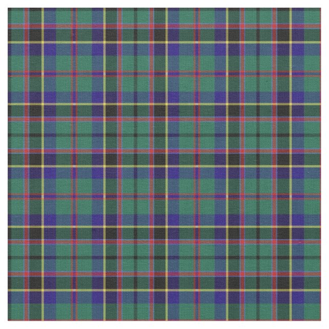 Clan Stevenson Tartan Fabric (Close Up)