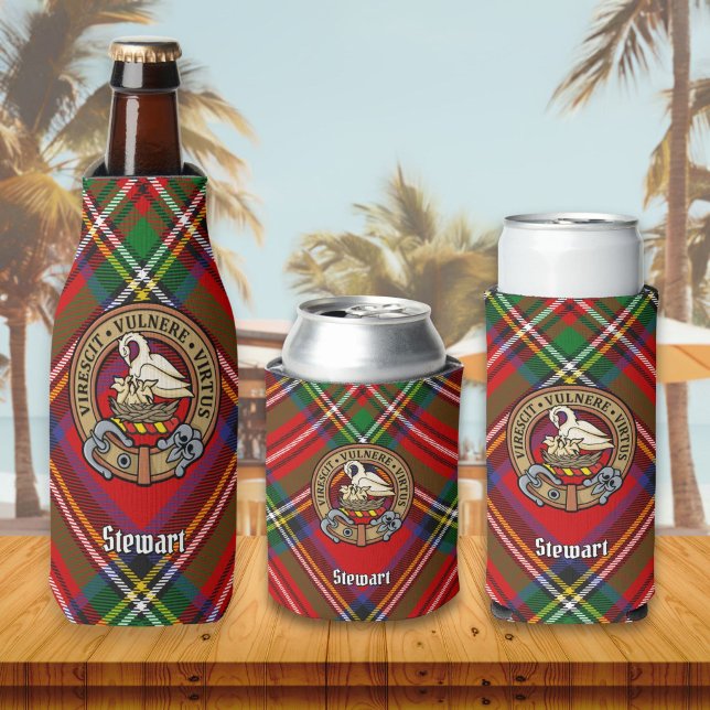 Clan Stewart Crest Bottle Cooler (Creator Uploaded)