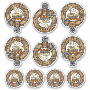 Clan Stewart Crest Sticker Set