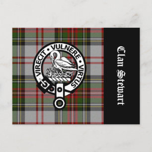 Clan Stewart Crest & Tartan Postcard