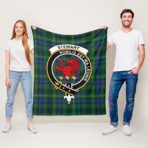 Clan Stewart Hunting Modern (Stuart) of Bute Tarta Fleece Blanket