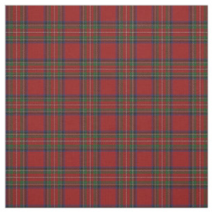 Clan Stewart Royal Red Scottish Tartan Fabric