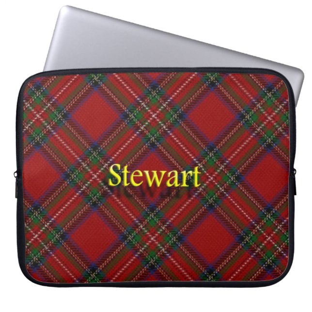 Clan Stewart Scottish Laptop Sleeve (Front)