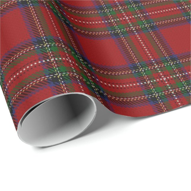 Clan Stewart Scottish Tartan Wrapping Paper (Roll Corner)