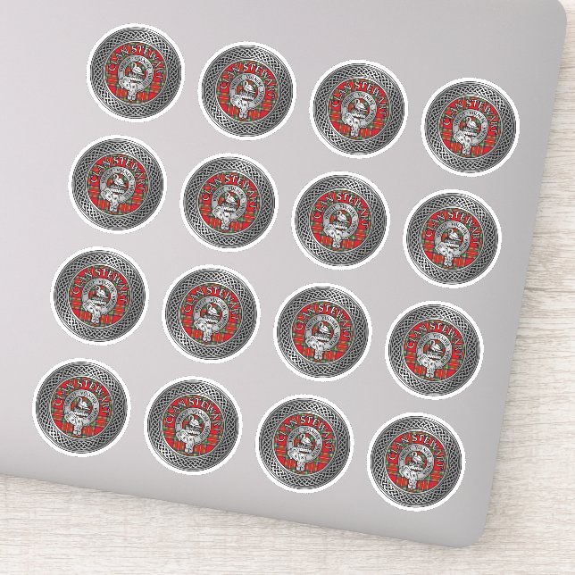 Clan Stewart | Stuart Crest & Tartan Knot (Detail)