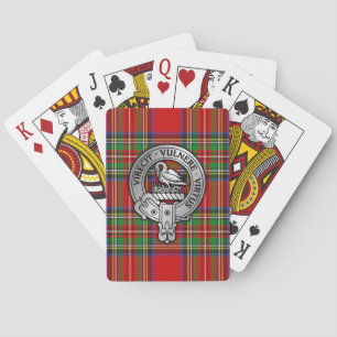 Clan Stewart   Stuart Crest & Tartan Playing Cards