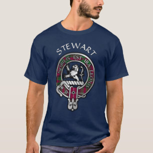 Clan Stewart   Stuart of Bute Crest & Tartan T-Shi T-Shirt