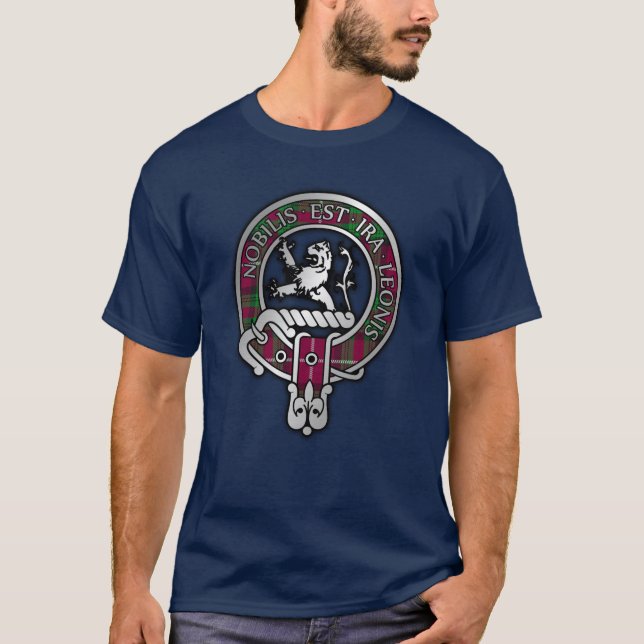 Clan Stewart | Stuart of Bute Crest & Tartan T-Shi T-Shirt (Front)