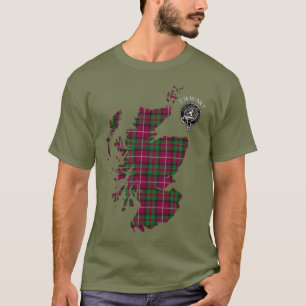 Clan Stewart Stuart of Bute Map & Crest T-Shirt
