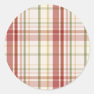 Clan Stewart Tartan Classic Round Sticker