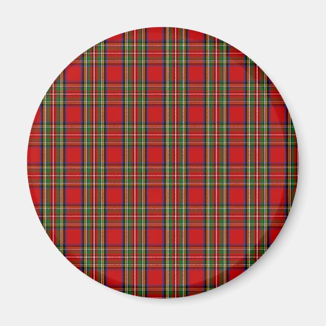 Clan Stewart Tartan Magnet (Front)