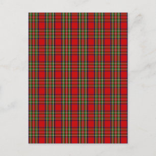 Clan Stewart Tartan Postcard