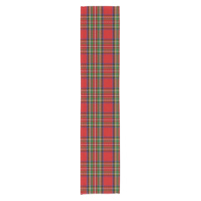Clan Stewart Tartan Short Table Runner (Front)