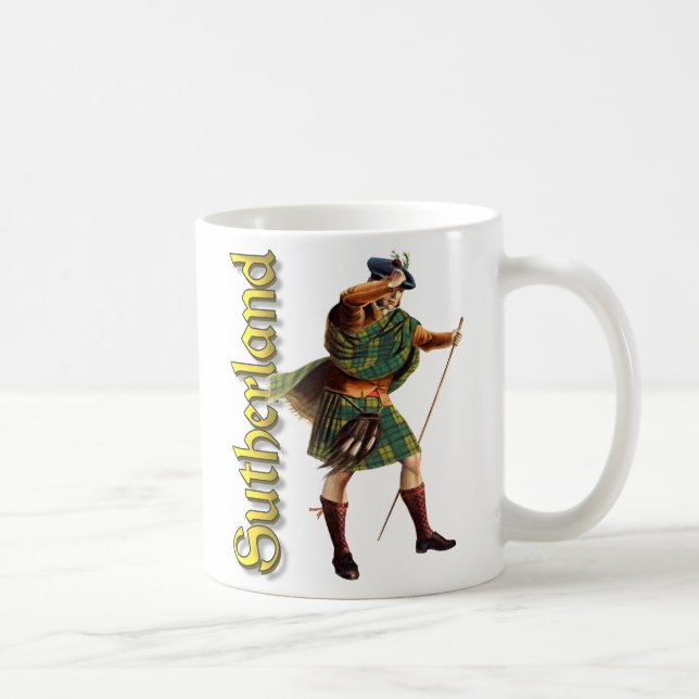 Clan Sutherland Old Scotland Coffee Mug (Right)